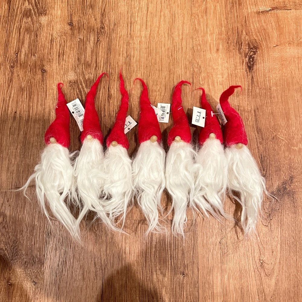 Set of 7 Mini Gnomes